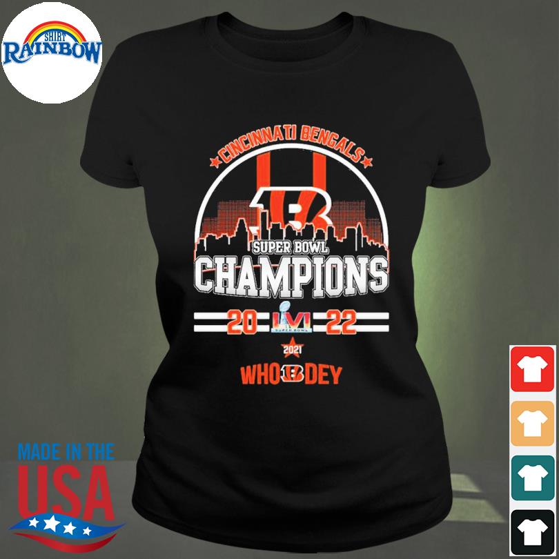 Official Cincinnati Bengals Super Bowl Champions 2022 Who Dey shirt,  hoodie, sweater, long sleeve and tank top