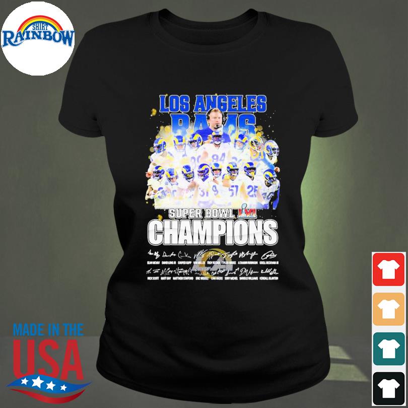 Los Angeles Rams Super Bowl Champions players signatures shirt, hoodie,  sweater, long sleeve and tank top