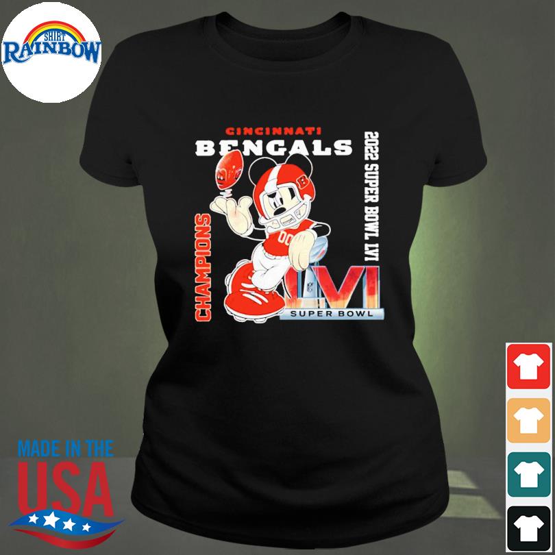 Cincinnati Bengals Mickey Super Bowl Champion T-Shirt