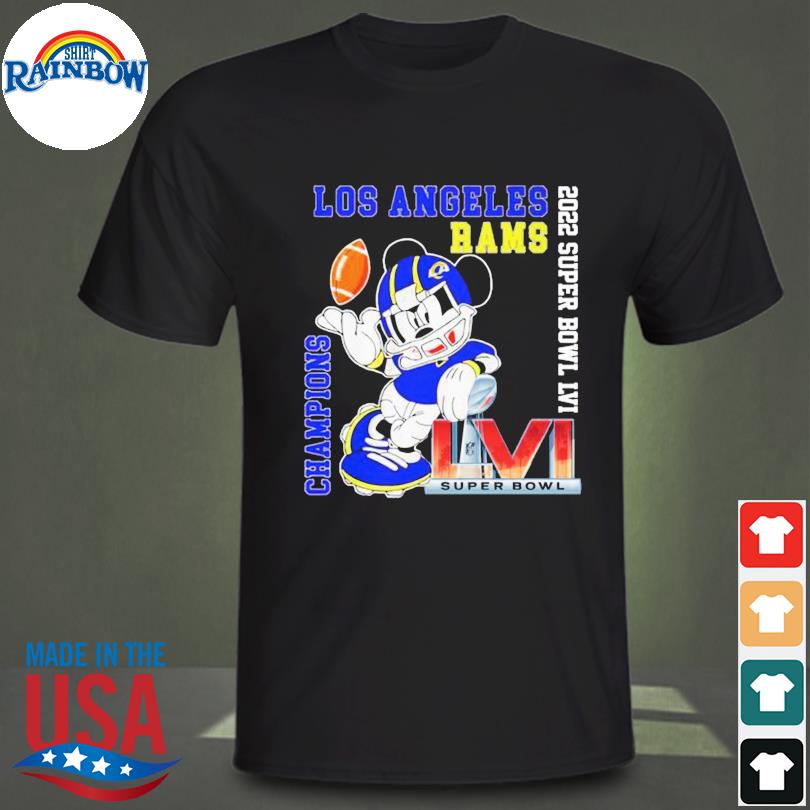 Mickey Mouse Los Angeles Rams Super Bowl 2022 Champions Shirt