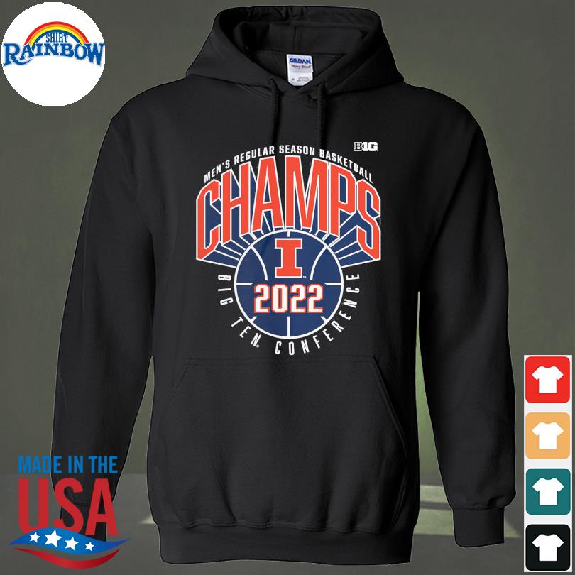 Illinois Fighting Illini 2022 B1G Men's Basketball Champions Shirt, hoodie,  sweater, long sleeve and tank top