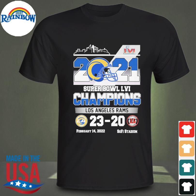 Los Angeles Rams Super Bowl LVI Champions 2022 Cincinnati 20 Rams 23 Shirt,  hoodie, sweater, long sleeve and tank top