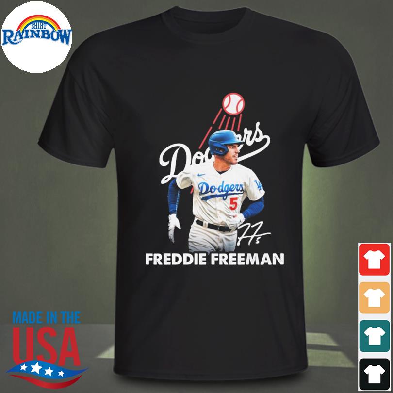 5 Freddie Freeman Atlanta Braves 2010-2021 Signed Shirt - Shop Teamfan  Tshirt , Hoodies , Long Sleeve