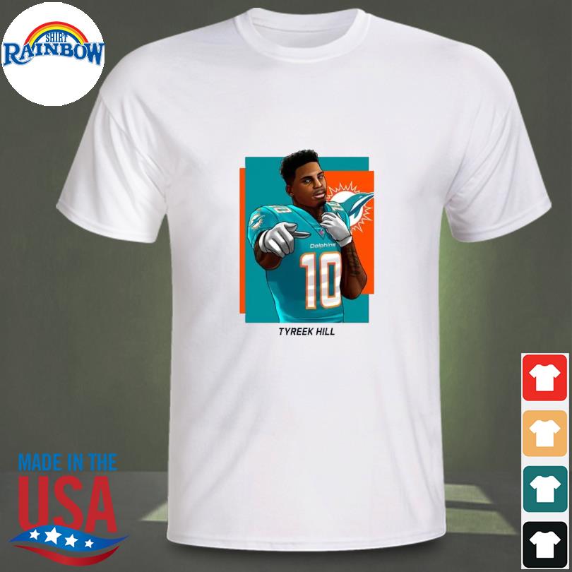 Dolphins Cheetah Tyreek Hill Logo T-shirt 