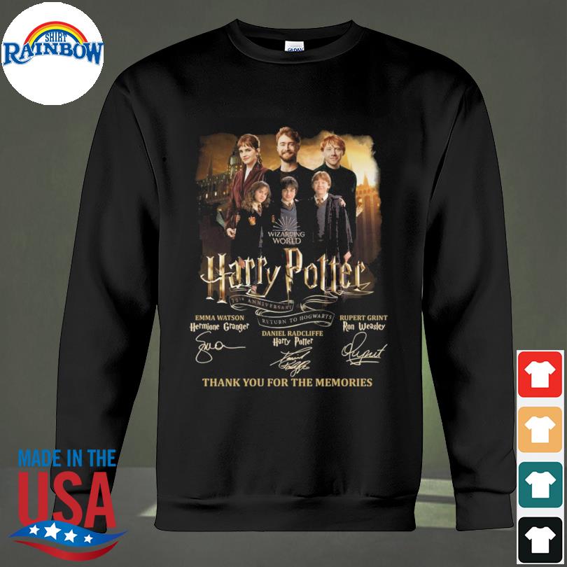 Wizarding World Harry Potter thank you for the memories signatures shirt,  hoodie, sweater, long sleeve and tank top