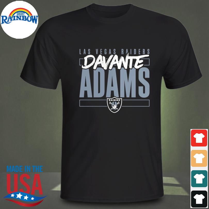 Las vegas raiders davante adams black player shirt, hoodie, sweater, long  sleeve and tank top