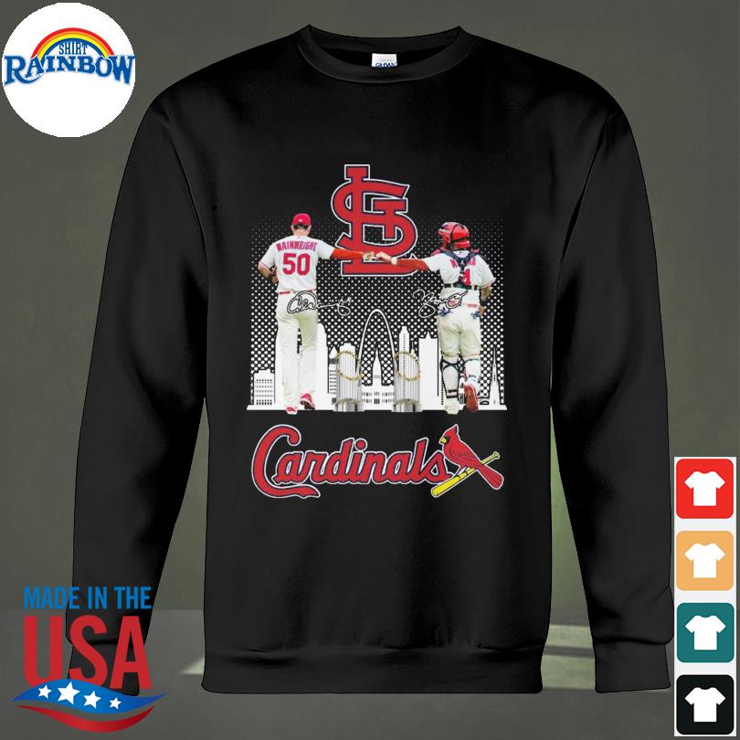 Funny St. Louis Cardinals Wainwright and Molina signatures shirt