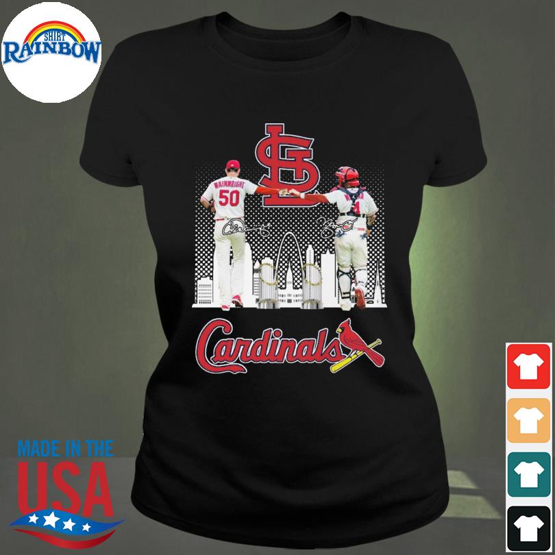 Funny St. Louis Cardinals Wainwright and Molina signatures shirt