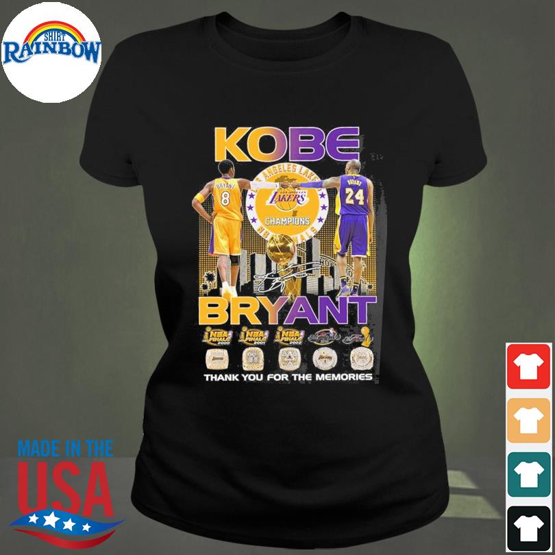 lakers championship shirt with kobe