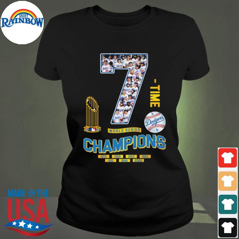 7 time Dodgers world series Champions 1955 2020 shirt, hoodie