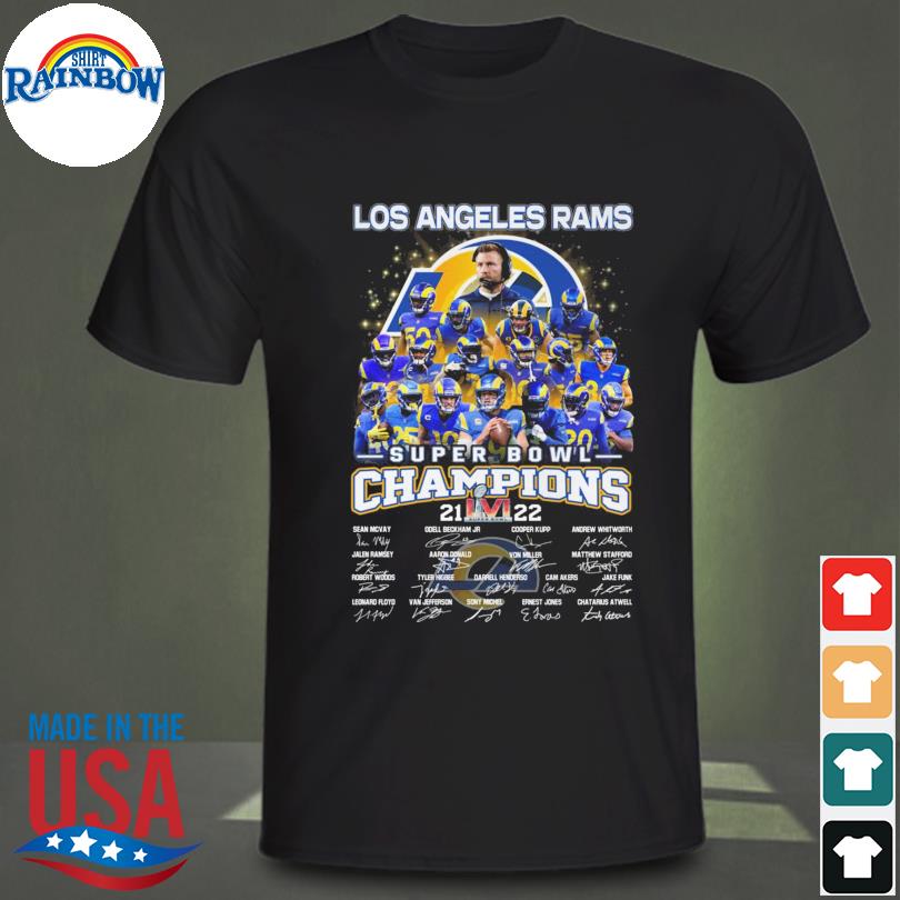 Champions Los Angeles Rams Super Bowl 2022 signature shirt, hoodie,  sweater, long sleeve and tank top