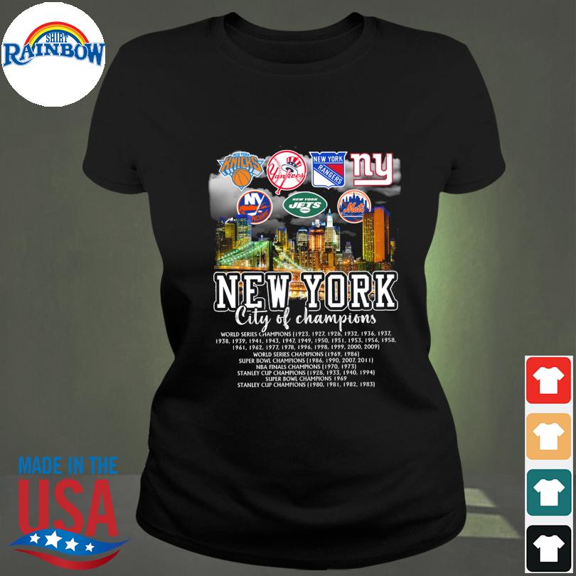 New York Knicks New York Rangers New York Yankees New York Giants heart  logo 2023 shirt, hoodie, sweater, long sleeve and tank top