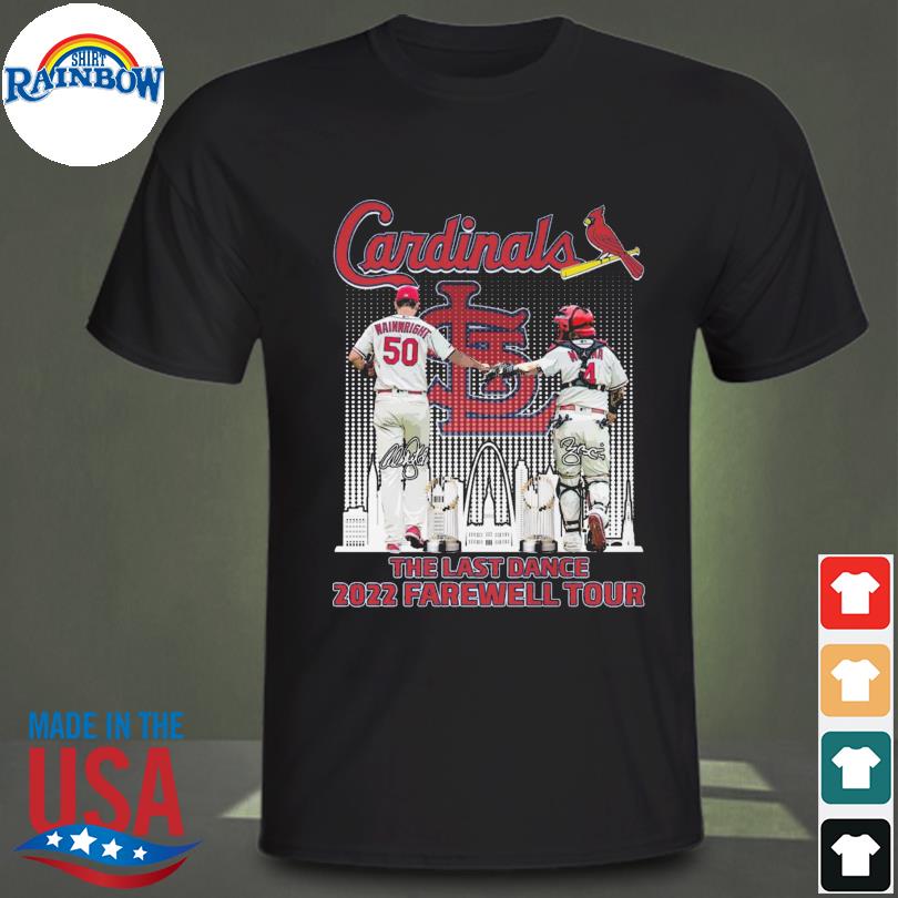 Official St. Louis Cardinals Wainwright and Molina the last dance 2022 farewell  tour signatures shirt, hoodie, sweater, long sleeve and tank top