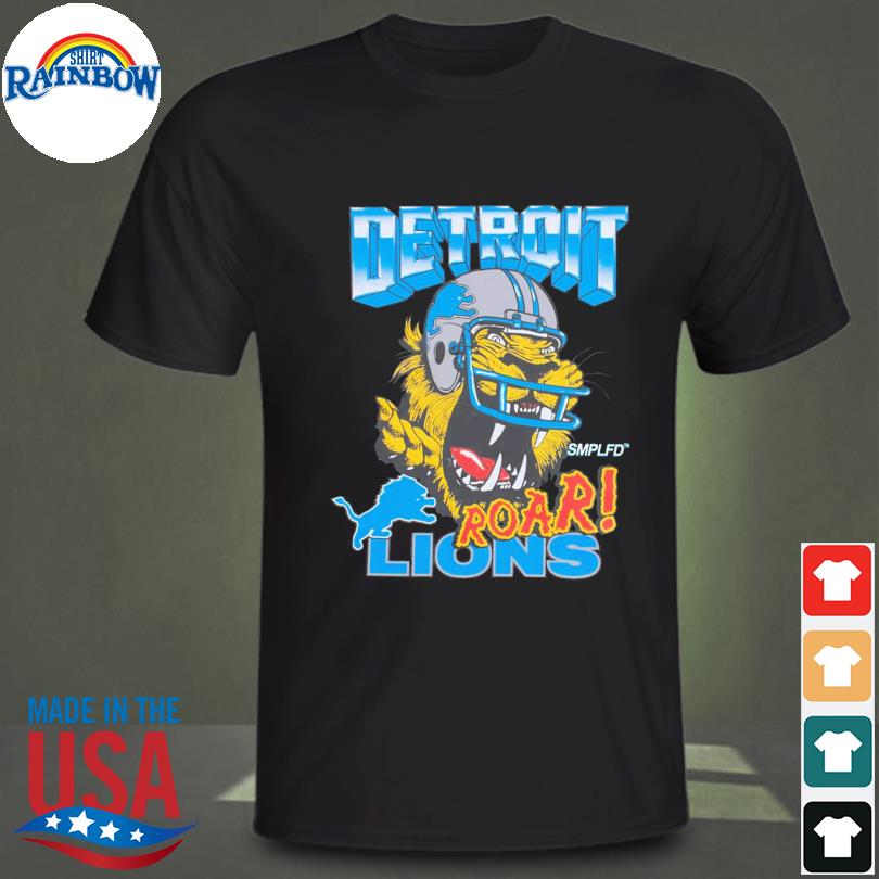 Smplfd x lions roar shirt detroit lions, hoodie, sweater, long sleeve and  tank top