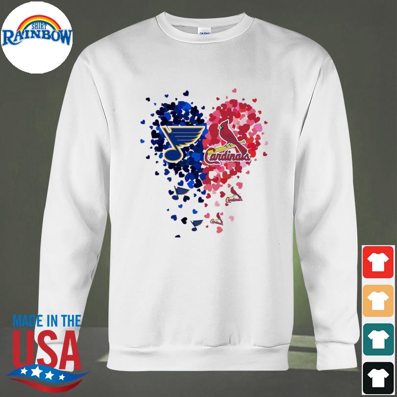 White Blues St. Louis Blues And St. Louis Cardinals Red shirt, hoodie,  sweater, longsleeve t-shirt