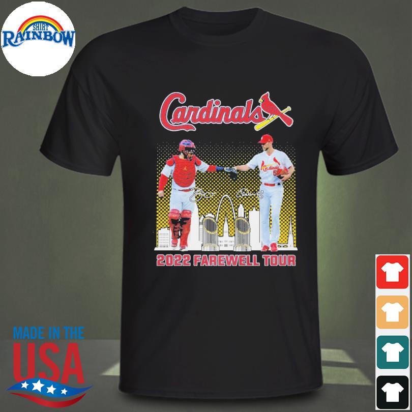 St. Louis Cardinals Wainwright and Molina St Louis skyline 2022 Farewell  tour signatures shirt, hoodie, sweater, long sleeve and tank top