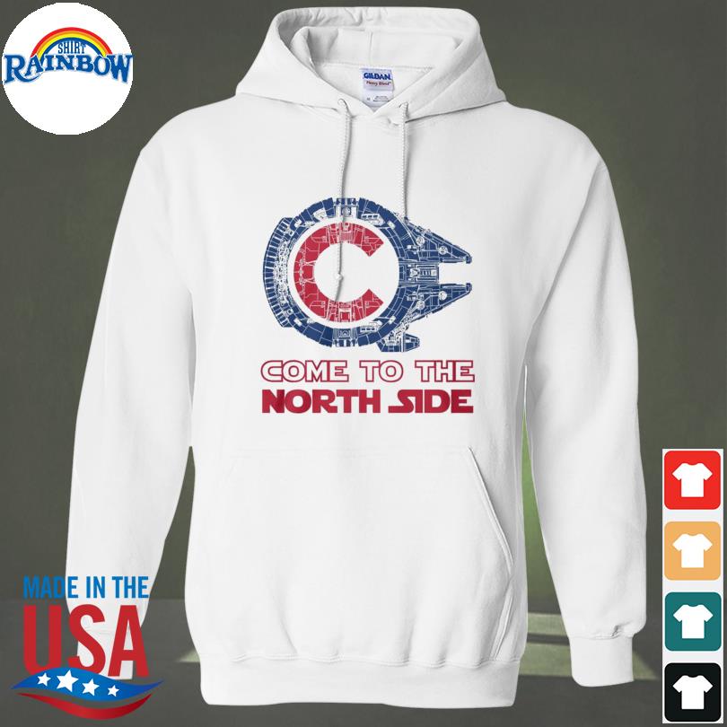 Come To The North Side Star Wars Millennium Falcon Chicago CUBS V-Neck  Unisex T-Shirt - TeeHex