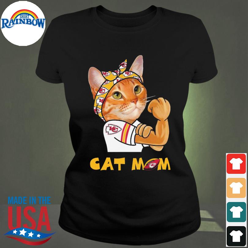 Cat Mom Strong Kansas City Chiefs Shirt - NVDTeeshirt