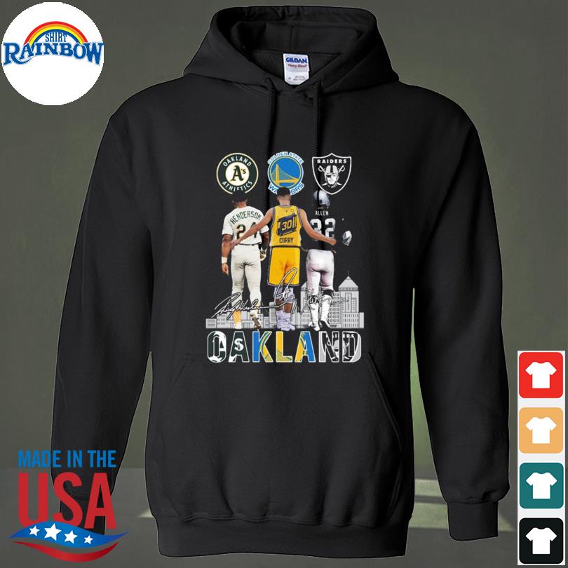 Official oakland athletics henderson golden state warriors curry raiders  allen shirt, hoodie, sweater, long sleeve and tank top