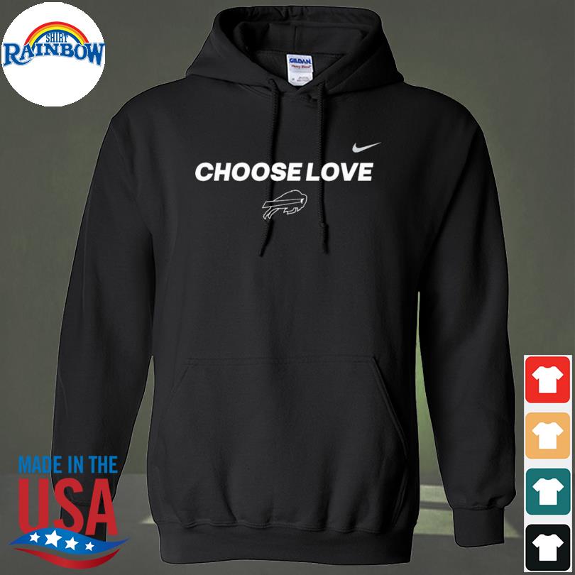 Stop Hate End Racism Choose Love Shirt Buffalo Bills - Teechipus