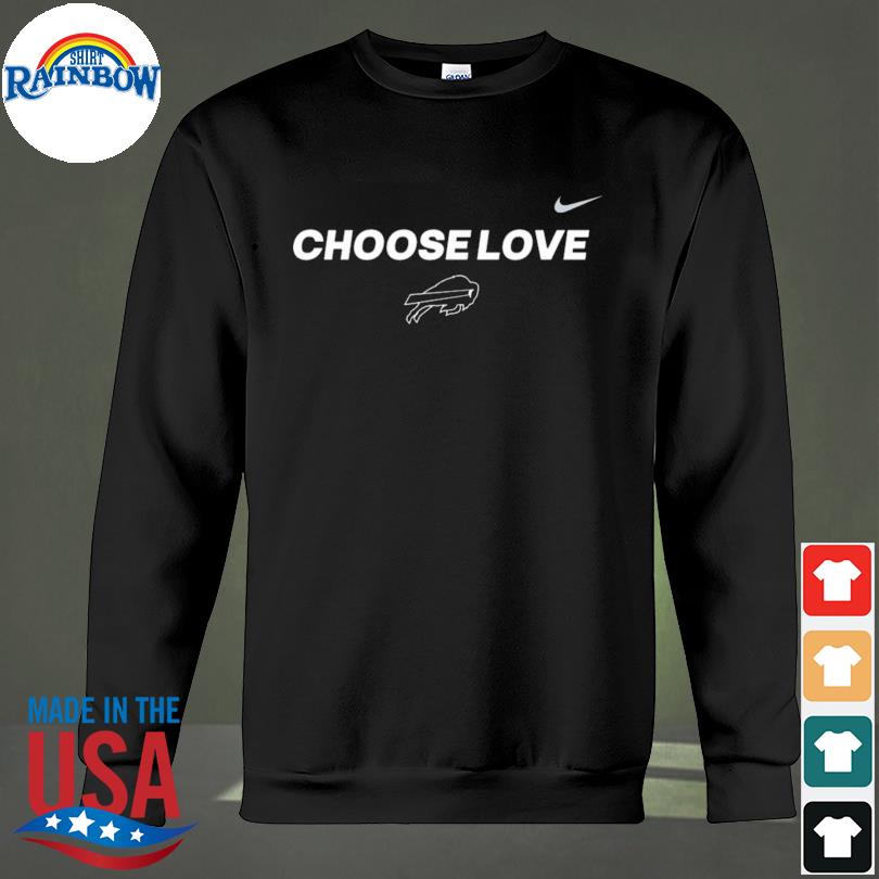 Stop Hate End Racism Choose Love Shirt Buffalo Bills - Teechipus