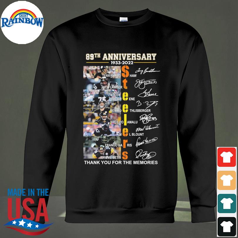 Pittsburgh Steelers 89th anniversary 1933-2022 t-shirt