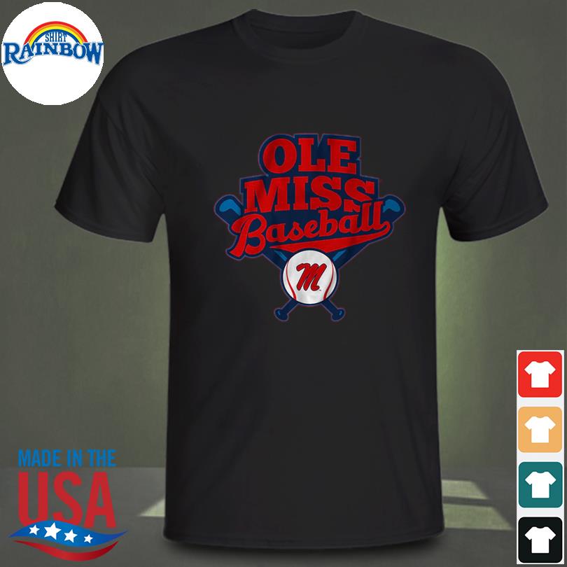 ole miss baseball tee