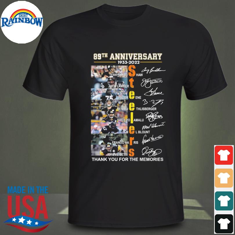 Pittsburgh Steelers 89th anniversary 1933-2022 t-shirt