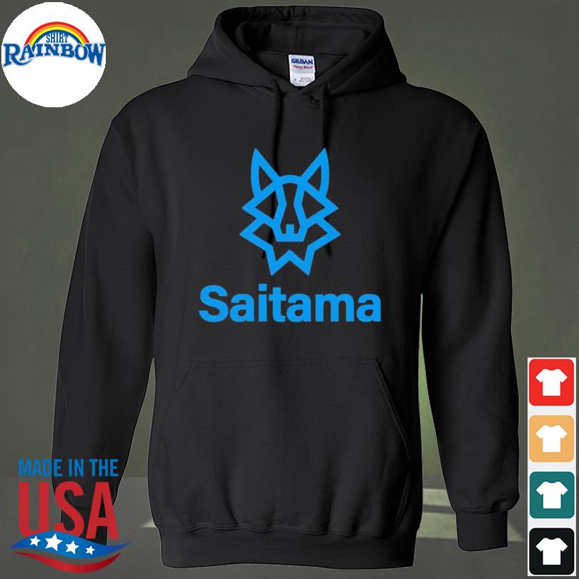 Saitama mkay blue logo long hoodie