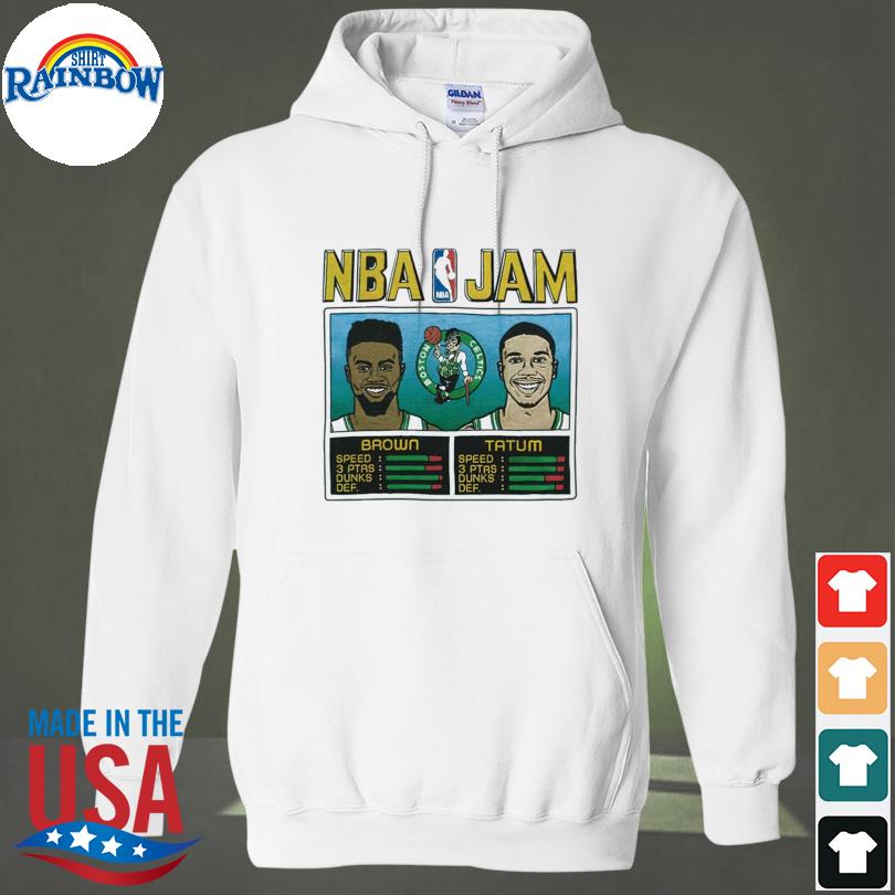 NBA jam celtics brown and tatum shirt