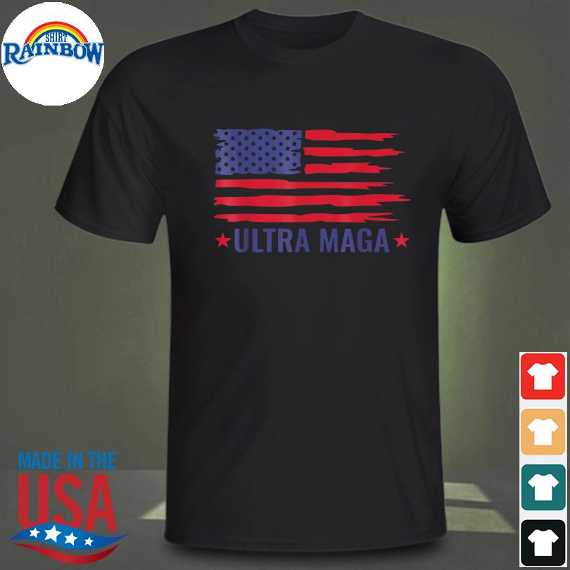 Trump 2024 Ultra Maga American Patriotic US Flag 4th Of July Shirt