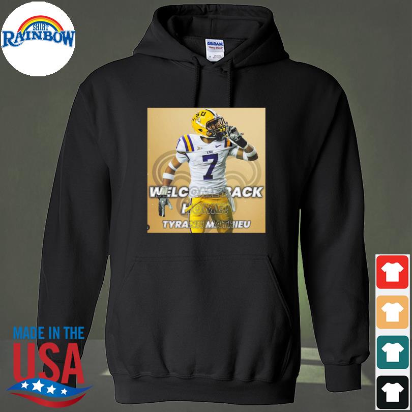 Official Welcome Back Home Tyrann Mathieu NFL T-Shirt, hoodie, sweater,  long sleeve and tank top