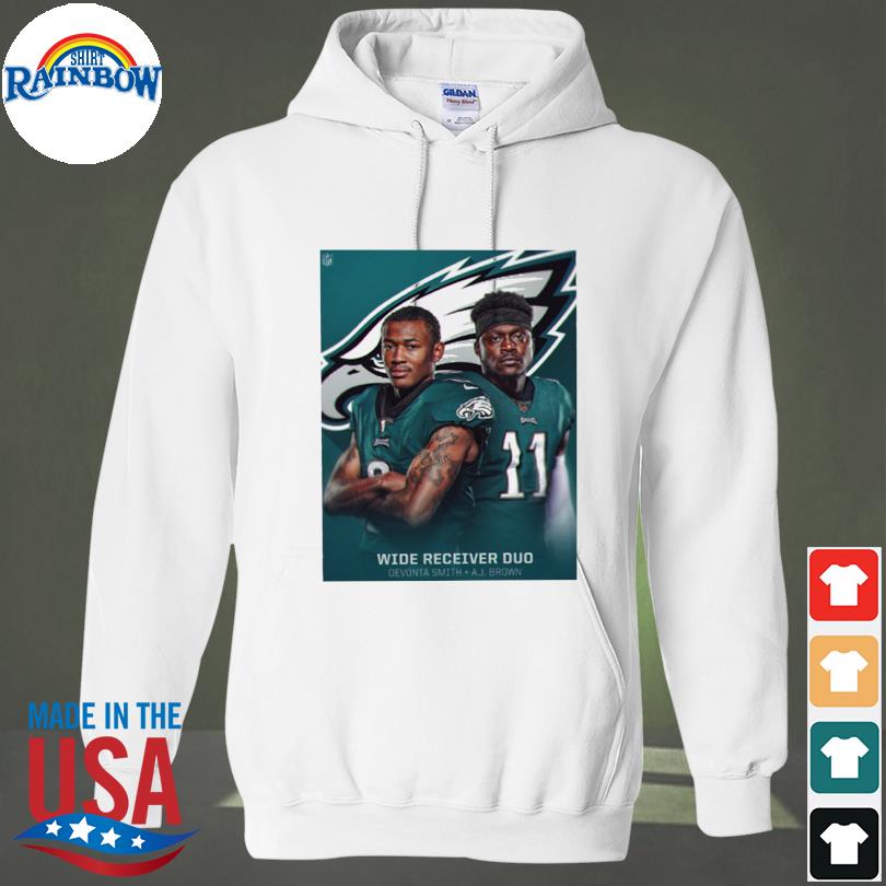 Wide Receiver Duo Devonta Smith And A J Brown Philadelphia Eagles T-Shirt,  hoodie, sweater, long sleeve and tank top