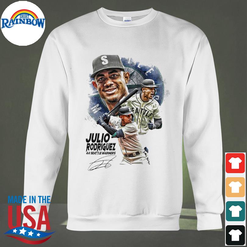 Julio Rodriguez Seattle Mariners 44 signature shirt, hoodie, sweater, long  sleeve and tank top
