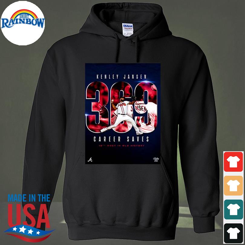 Mlb atlanta braves kenley jansen 369 career saves 10th on mlb all-time  saves list history shirt, hoodie, longsleeve tee, sweater