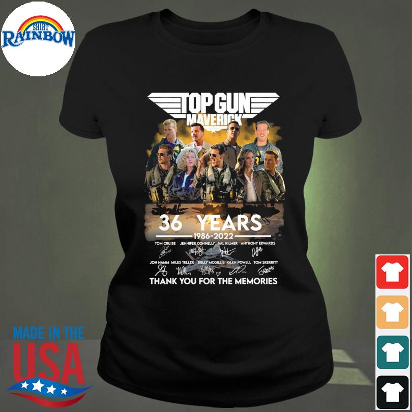 Top Gun 2 1986 2022 36 Years Thank You For The Memories Signature