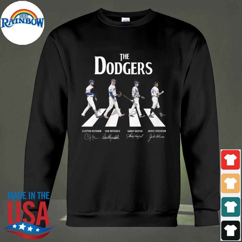 Offifial The Dodgers Abbey Road Signatures Los Angeles Dodgers signature  shirt, hoodie, sweater, long sleeve and tank top