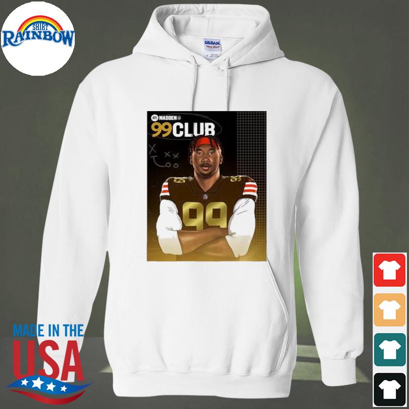 Congratulation myles garrett in the madden nfl 99 club shirt, hoodie,  longsleeve tee, sweater