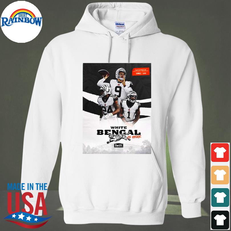 Cincinnati Bengals NFL White Bengal Is Here shirt, hoodie, sweater, long  sleeve and tank top