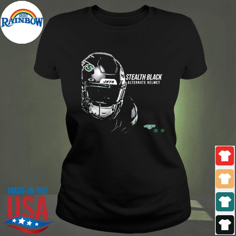 New York Jets Stealth Black Alternate Helmet Coming Unisex T-Shirt - REVER  LAVIE