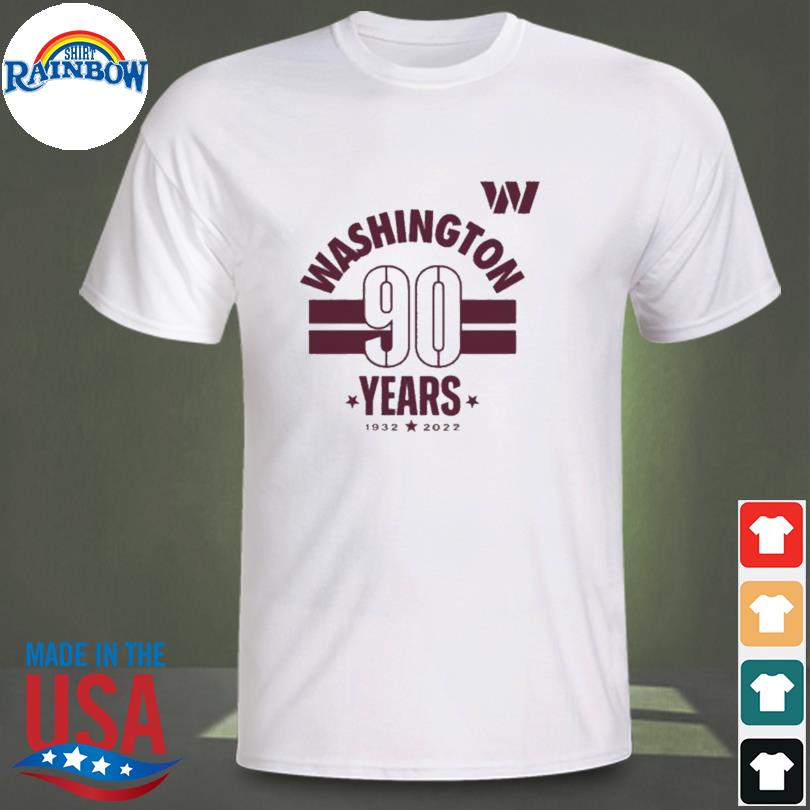 Washington Commanders 90 Years 1932-2022 shirt, hoodie, sweater, long  sleeve and tank top