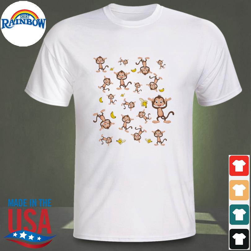 Top crazy monkeys with banana - monkey ape design shirt