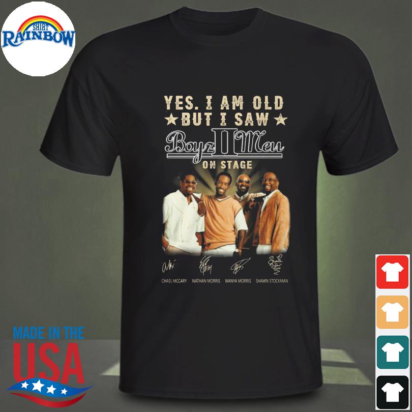 Yes I am old but I saw Boys II Men on stage signatures shirt