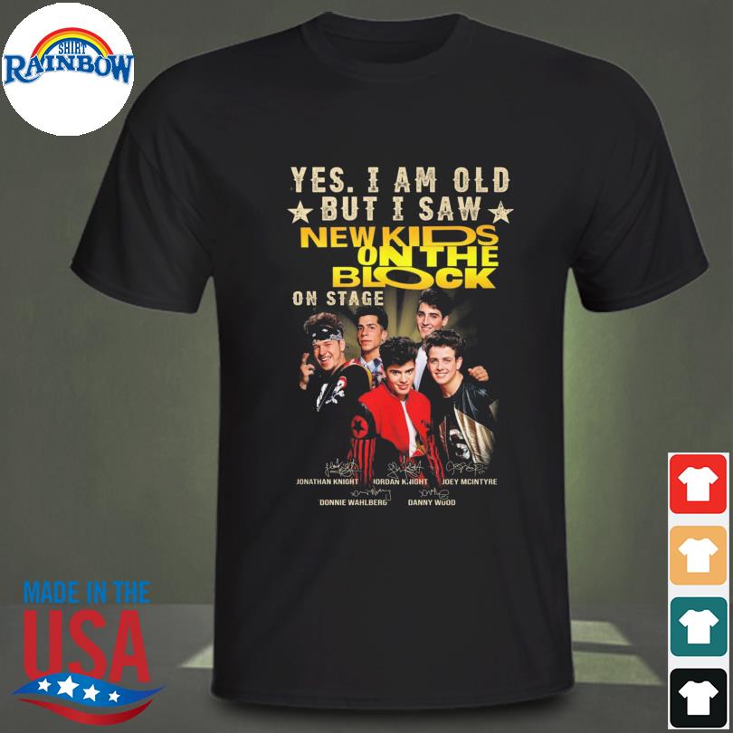 Yes I am old but I saw New Kids On The Block signatures shirt