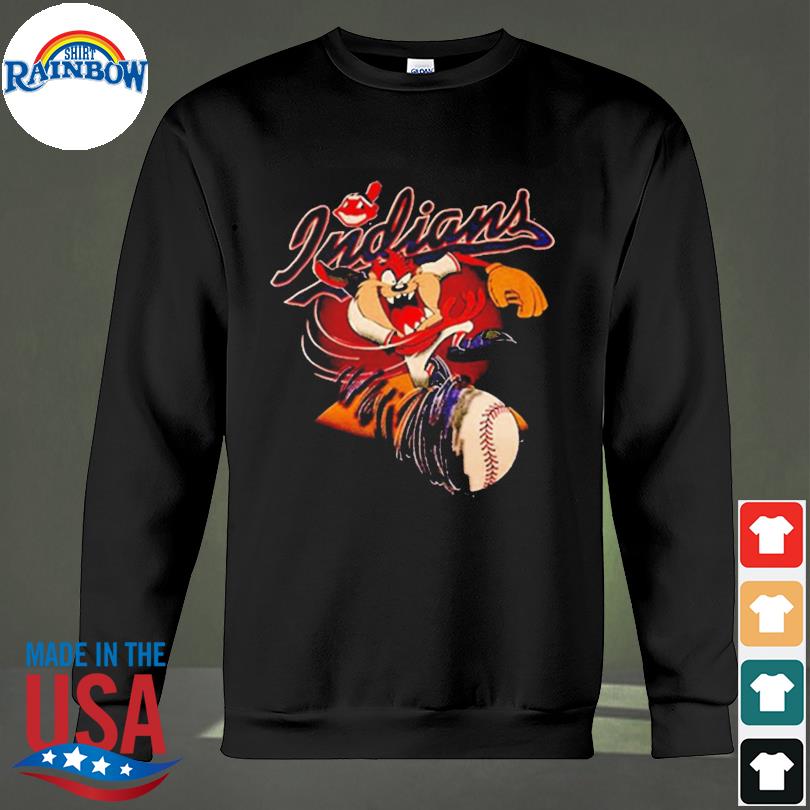 Vintage Cleveland Indians Taz Mania Looney Tunes T-Shirt For UNISEX