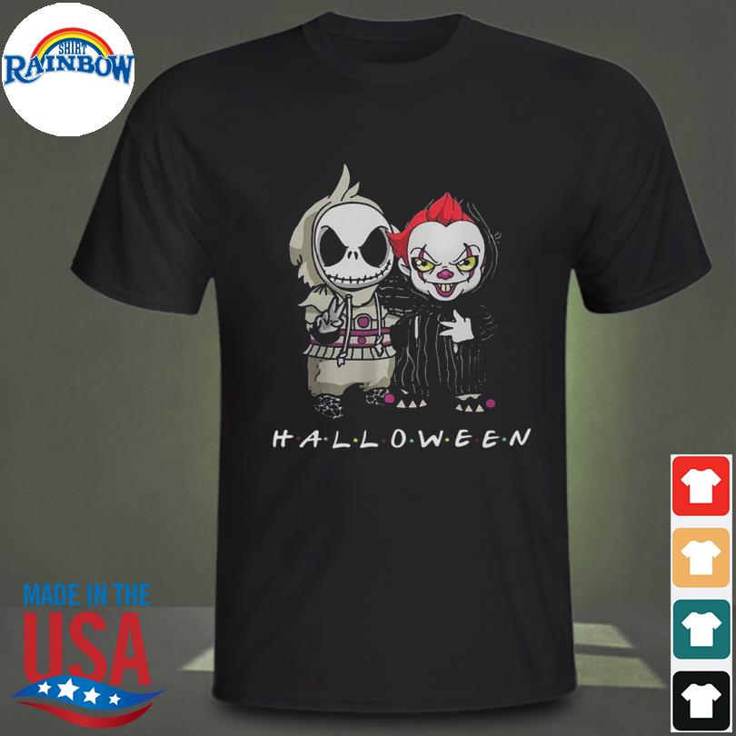 Jack skellington and pennywise trick or treat halloween shirt