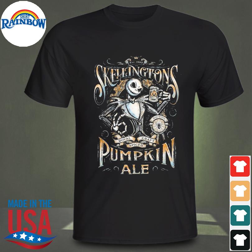 Jack Skellington pumpkin royal craft ale halloween shirt