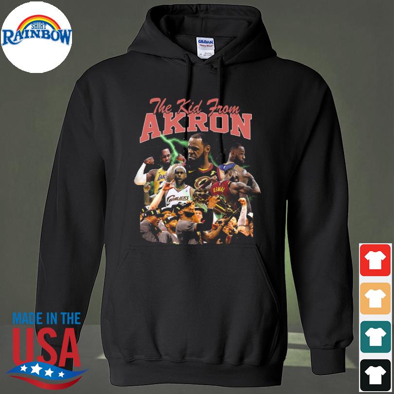 Lebron james the kid from akron s hoodie