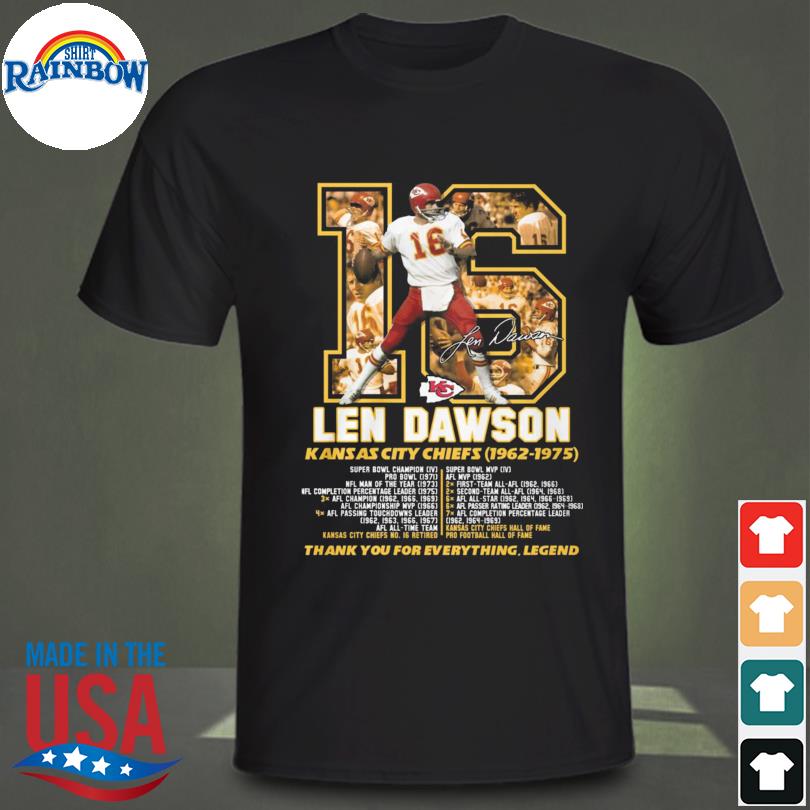 len dawson t shirts