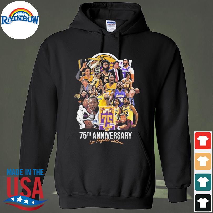 Los angeles lakers 75th anniversary 1948 2023 shirt, hoodie, sweater, long  sleeve and tank top